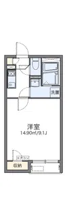 レオネクスト栄【1階】の間取り