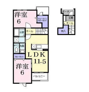 サン グレイスA【2階】の間取り