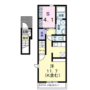 サンフラワーS【2階】の間取り