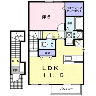 ニルヴァーナ ウーノ【2階】の間取り