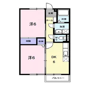 ブランカドゥボナールA【1階】の間取り