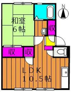 メゾンセンチュリー【1階】の間取り