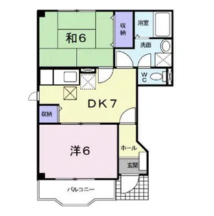 フローレンス2002 B【1階】の間取り