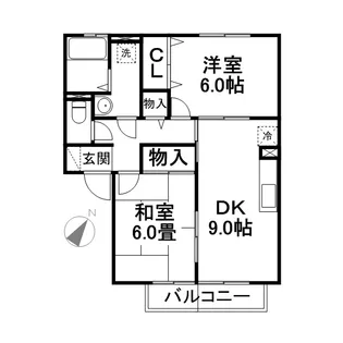 コニファーガーデン 3棟【2階】の間取り