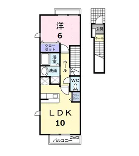 ルミネ高須A【2階】の間取り
