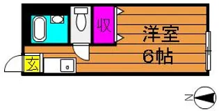 爪崎サンプラザ【101号室号室】の間取り