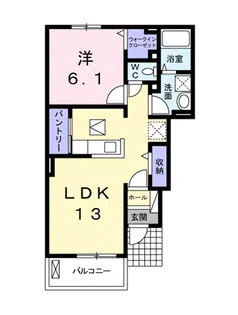 ニューシャンティ 藤田【1階】の間取り