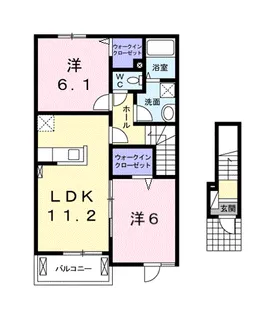 ニューシャンティ 藤田【2階】の間取り