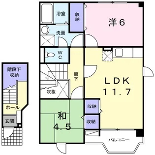 グランエトワールB【2階】の間取り
