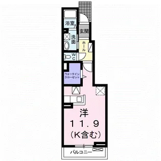 グレース ノバ【105号室】の間取り