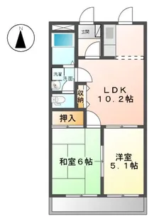 ファインヴィーブル参番館【00302号室】の間取り