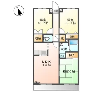 エランドールⅡ【2階】の間取り