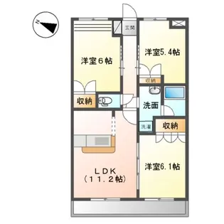 フィールドアップⅡ【2階】の間取り