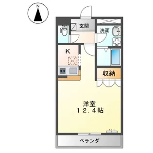 グレース フィオーレ【1階】の間取り