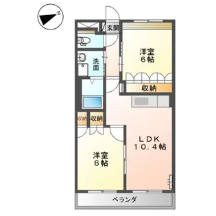 ルノアール【2階】の間取り