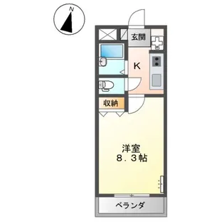 アムールパレスⅡ【1階】の間取り