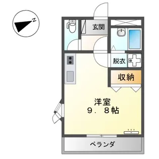 ライフシティ林【2階】の間取り