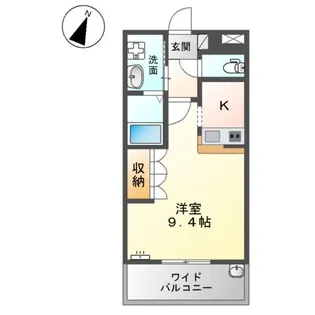 ガーデンスクエア【207号室】の間取り