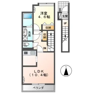 ローズハウス【2階】の間取り