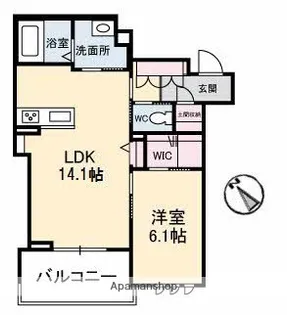 アルネスト【3階】の間取り