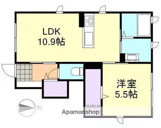 ワサンタ C棟【1階】の間取り