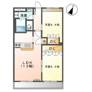 アメニティ羽島【1階】の間取り