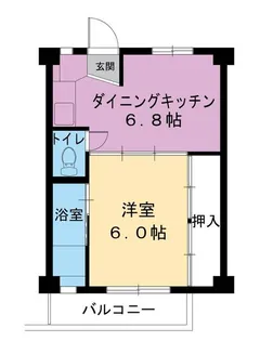 ビレッジハウス西阿知2号棟【0403号室】の間取り