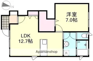 コンフォールK C【1階】の間取り