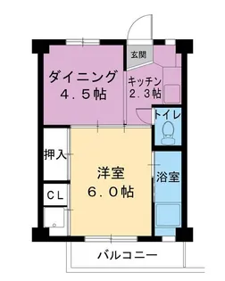 ビレッジハウス浦田2号棟【0204号室】の間取り