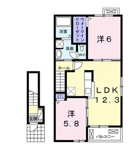 ヴァン【2階】の間取り