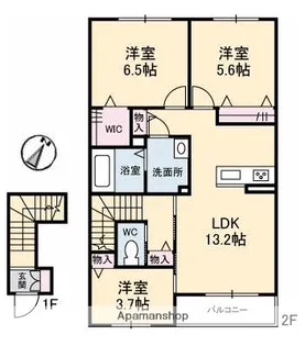 ニンナ・ナンナ A棟【2階】の間取り