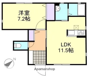 エクセルメゾンⅤ B【1階】の間取り