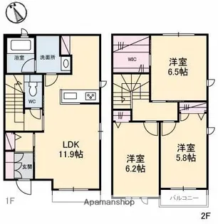 フォレスタK【1階】の間取り