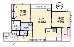 マグノリア カリーノ【2階】の間取り