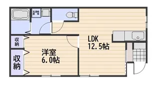 コーポラスK&K【1階】の間取り