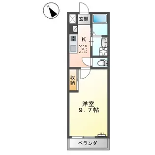 ベル・フェリス【1階】の間取り