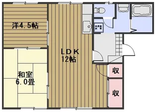 ロジュマン福田【1階】の間取り