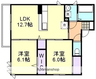 クラージュ【3階】の間取り