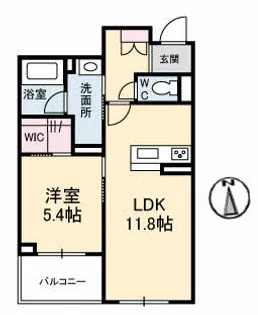 フィオーレ【2階】の間取り