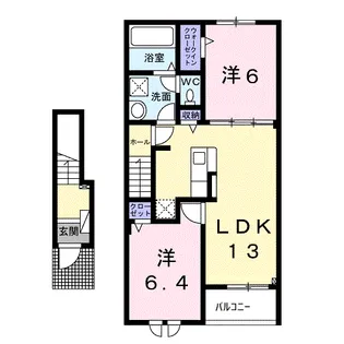 セルフィーユ Ⅰ【2階】の間取り