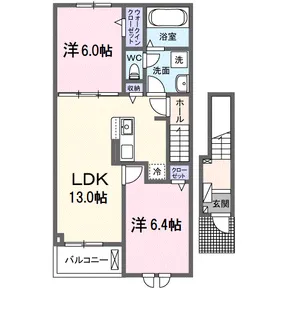 ラヴィベールアイ Ⅰ【2階】の間取り