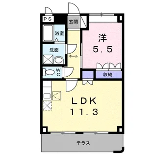 エクレセンス【1階】の間取り