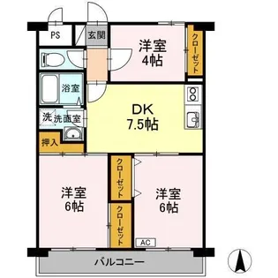 メゾン・ド・昭裕 Ⅰ【1階】の間取り