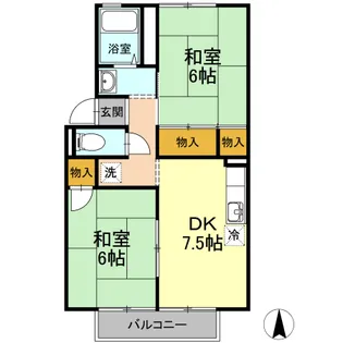 ニューハウジング【2階】の間取り