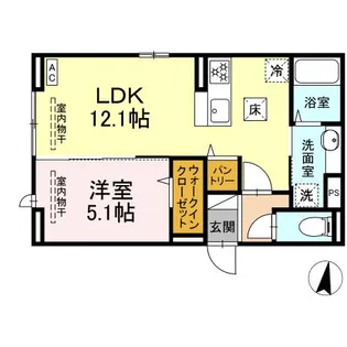 ベル・ポスト【1階】の間取り
