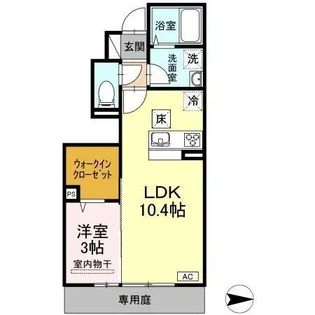 プランタン【1階】の間取り
