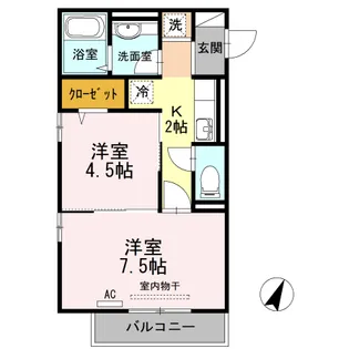 メゾン ヴィレッタ【2階】の間取り
