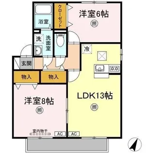 ボナールⅡ【1階】の間取り