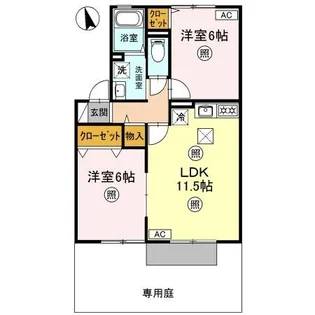 エフロレンス山陽 C棟【1階】の間取り