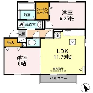 アゼリア【1階】の間取り